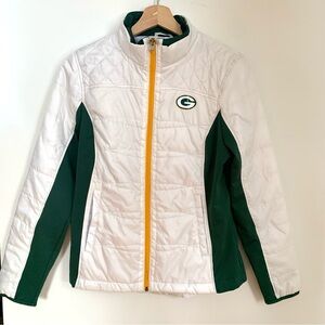 NFL Green Packers Zip Up Jacket with Logo
